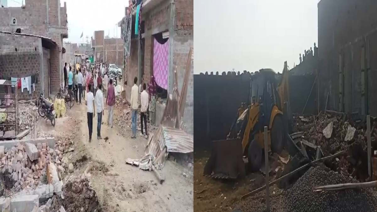 बुलडोजर ड्राइवर चोटिल: अतिक्रमण हटाने के दौरान कब्जाधारियों ने किया पथराव, 3 लोगों पर FIR