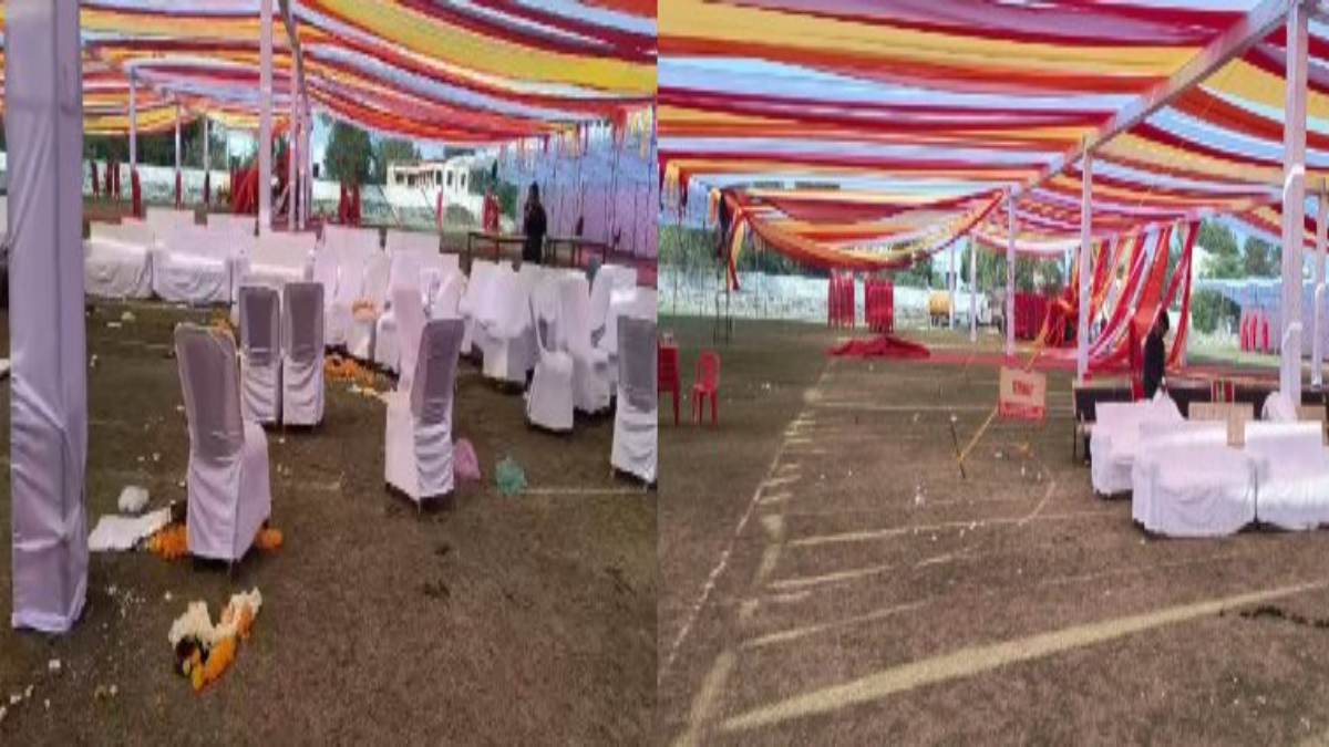 स्टेडियम में सासंद का निजी कार्यक्रम: खेल मैदान को पहुंचा नुकसान, खेल प्रेमियों ने जताई नाराजगी