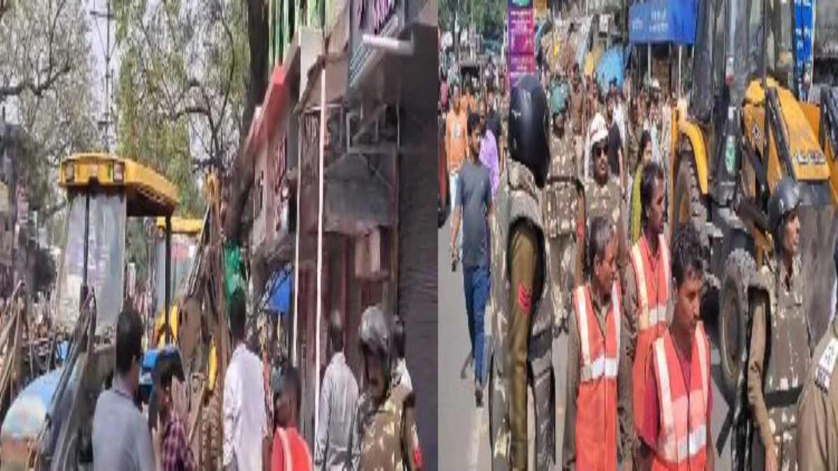 MP News: अतिक्रमण पर चला प्रशासन का बुलडोजर, व्यापारियों में नाराजगी