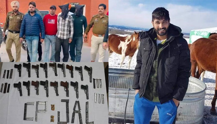 गैंगस्टर लंडा के 3 साथी गिरफ्तार, 17 पिस्टल और 33 मैगजीन बरामद