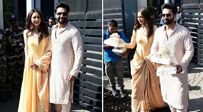 Rakul Preet Wedding: शादी के बाद कुछ ऐसे नजर आए रकुल-जैकी, देंखे तस्वीरें