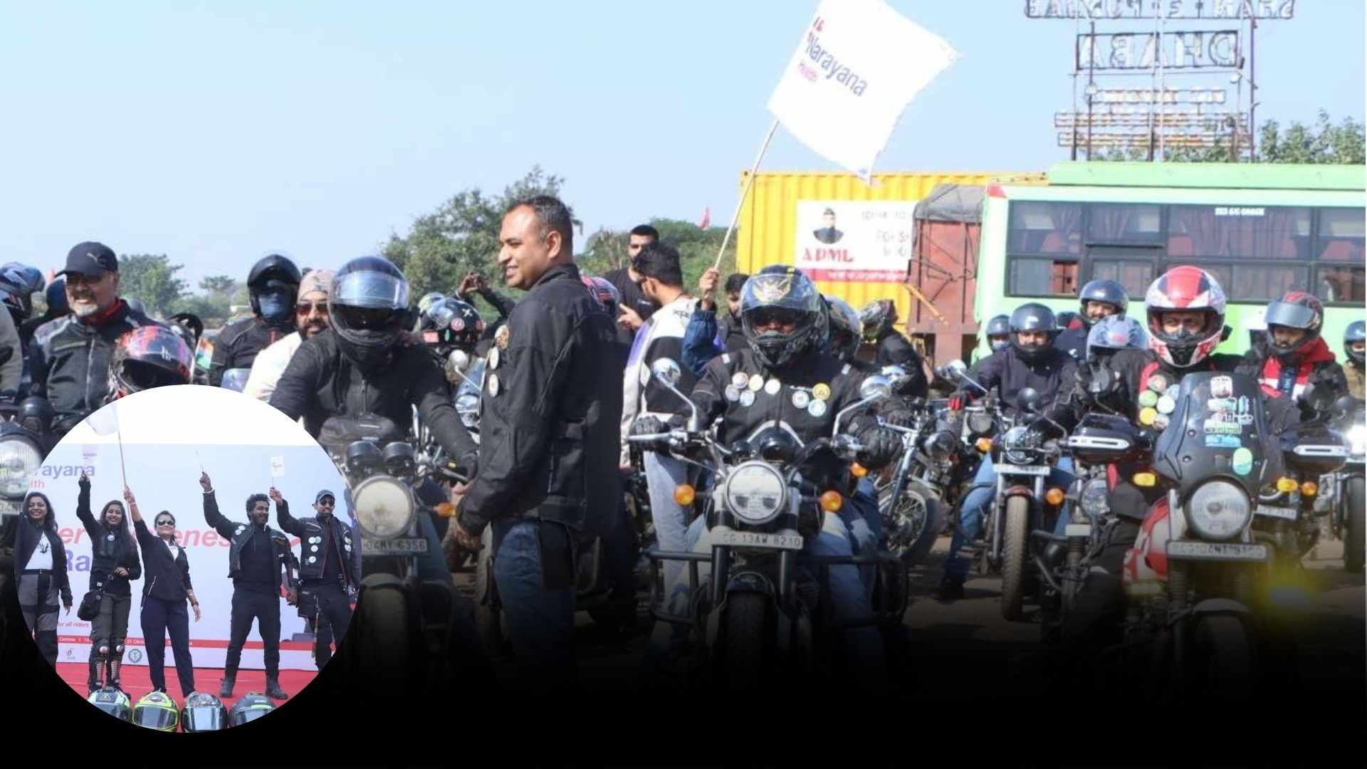 विश्व कैंसर दिवस: MMI नारायणा हॉस्पिटल ने निकाली ‘Cancer Awareness Bike Rally’, 300 से अधिक राइडर्स ने लिया भाग