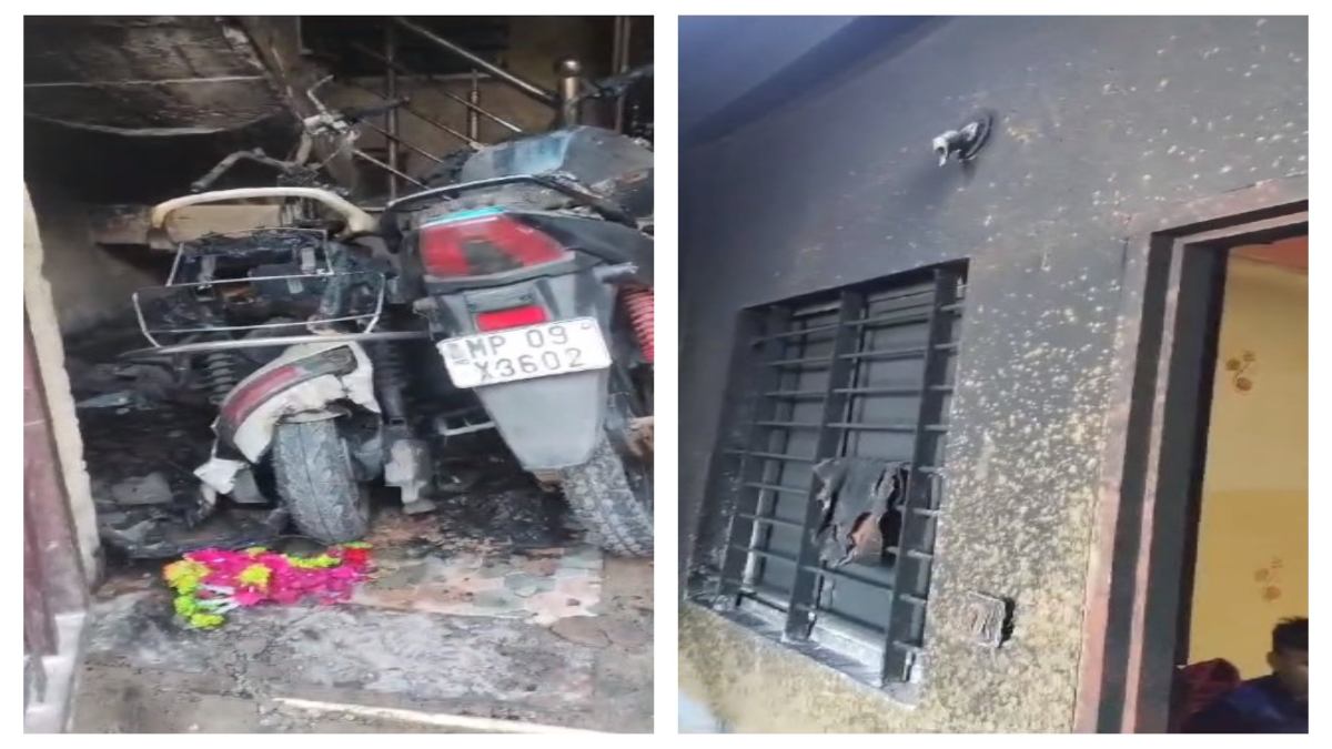 नहीं थम रहा बदमाशों का आतंक: घर के बाहर खड़ी गाड़ियों में लगाई आग, एक युवक घायल, जांच में जुटी पुलिस