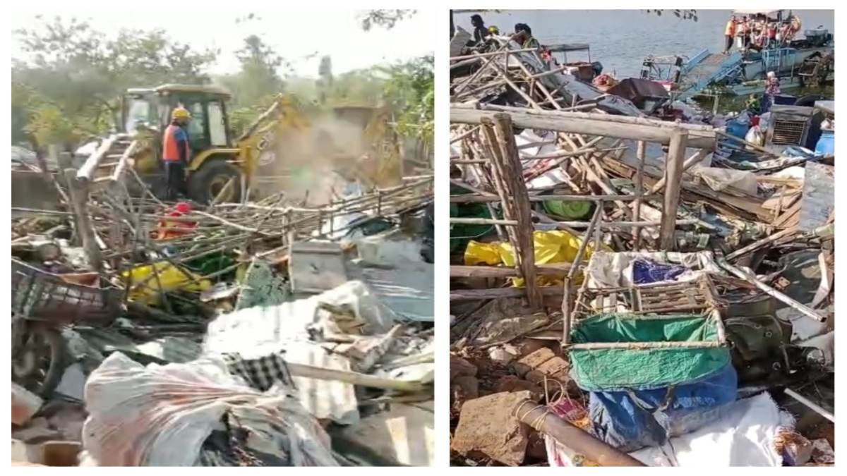 राजधानी की भदभदा बस्ती से अतिक्रमण हटाने की कार्रवाई शुरू: दिग्विजय बोले- 100 साल से बनी बस्ती को बलपूर्वक हटाया जा रहा, पत्र लिखकर की ये मांग