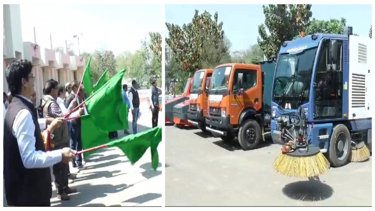स्वच्छता रैंकिंग में ग्वालियर को अव्वल बनाने की कवायद शुरू: सफाई अमला हुआ मजबूत, 5 करोड़ की 7 नई रोड स्विपिंग मशीन की मिली सौगात