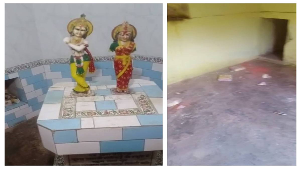 मंदिर में तोड़फोड़ से रोष: असामाजिक तत्वों ने प्रतिमा को किया खंडित, जांच में जुटी पुलिस