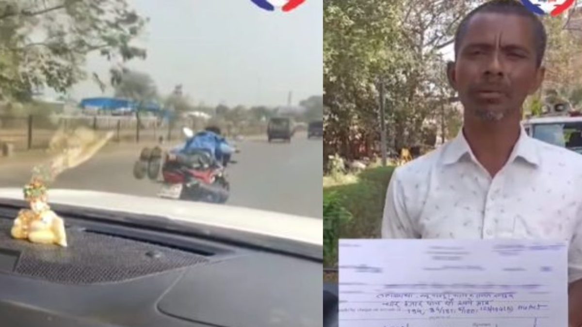 हां भाई, आ गया स्वाद … बाइक की सीट पर लेटकर स्टंटबाजी करना पड़ा महंगा, पुलिस ने काटा मोटा चालान, देखें VIDEO