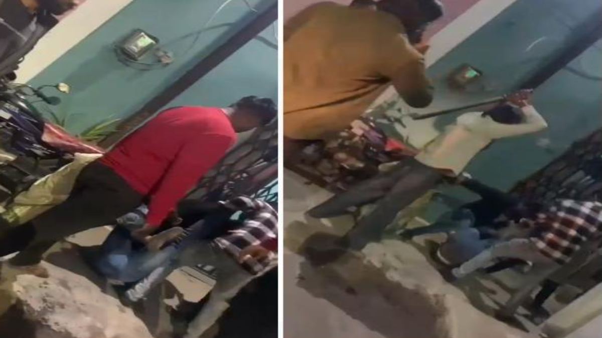 छुट्टी पर घर आए आर्मी जवान की पिटाई: तमाशबीन बने रहे लोग, वीडियो वायरल, आराेपी पिता गिरफ्तार, बेटा फरार