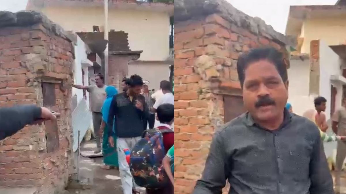 ‘मंदिर को तोड़ा और शौचालय को छोड़ा’: सड़क पर बह रहा गंदा पानी, बीजेपी नेता ने प्रशासन पर लगाए गंभीर आरोप