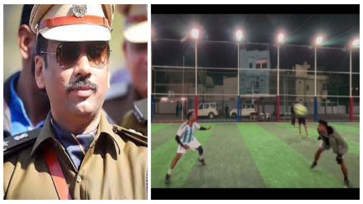 डीसीपी रियाज इकबाल का फुटबॉल खेलते हुए वीडियो Viral, अलग अंदाज में आए नजर