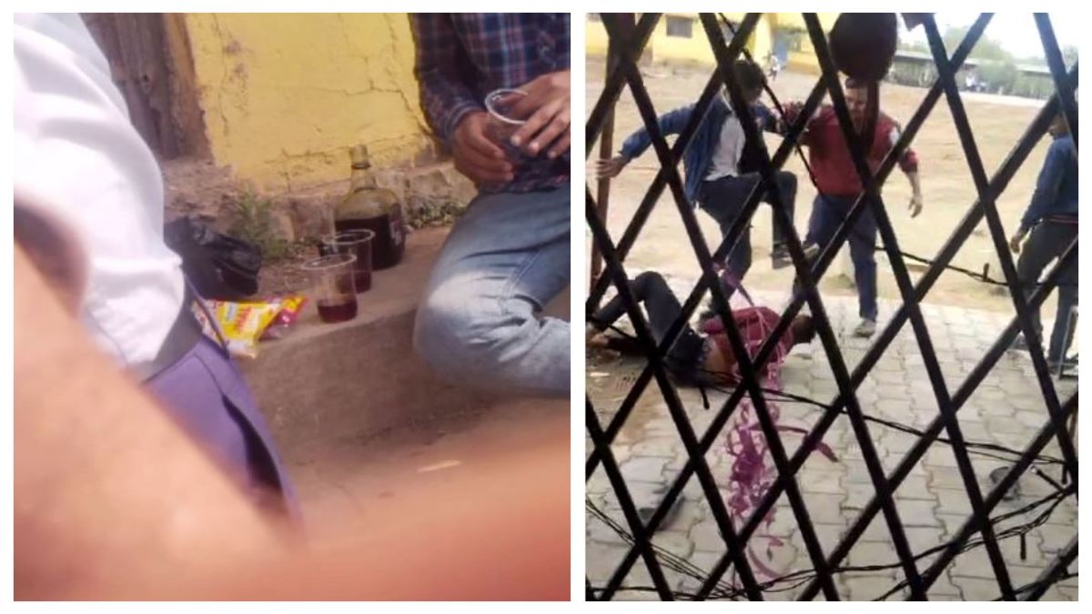 दबंग छात्रों की दबंगई का देखें Video: शराब के लिए पानी मांगने पहुंचे कैंटीन, मना करने पर संचालक के भाई की कर दी पिटाई