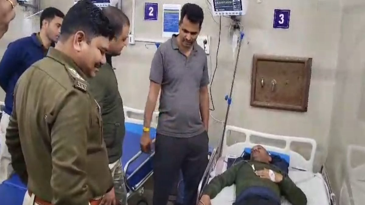 बाल-बाल बचे TI: ट्रक और कार में जोरदार भिड़ंत, थाना प्रभारी को आई चोट, अस्पताल में भर्ती