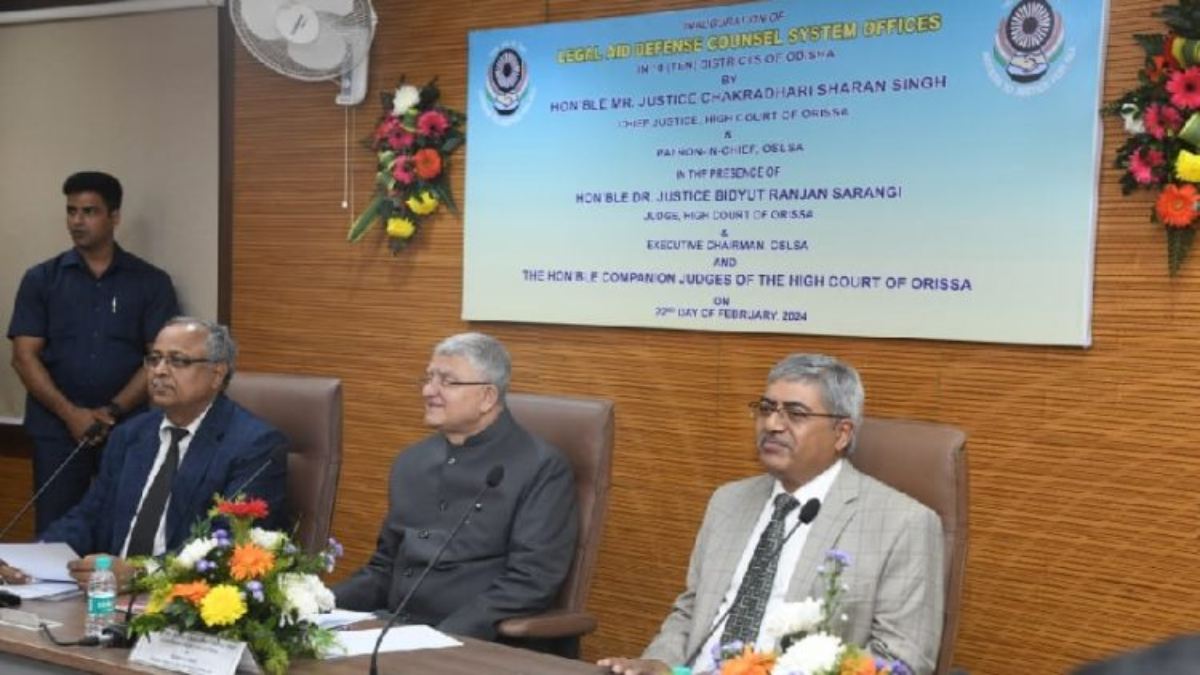 Odisha News : 10 जिलों में कानूनी सहायता बचाव वकील कार्यालय शुरू, हाईकोर्ट के चीफ जस्टिस ने किया उद्घाटन
