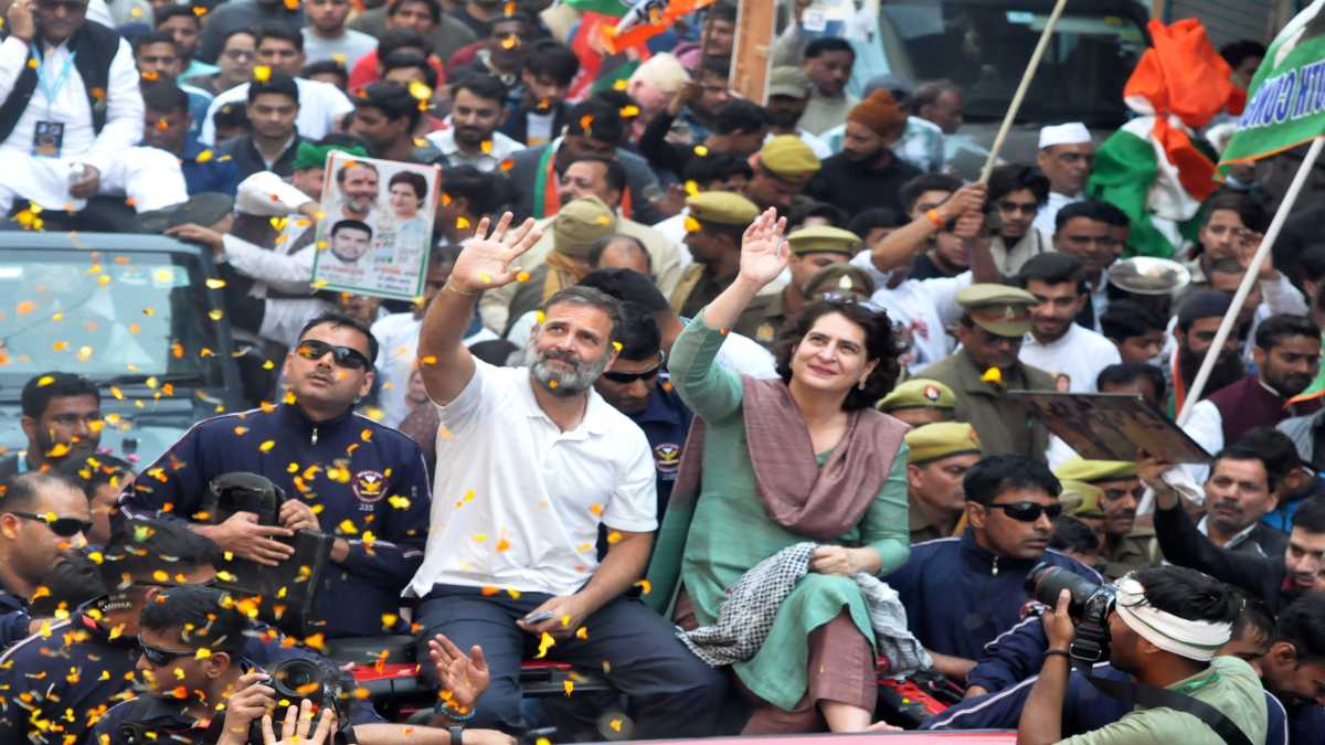 मुरादाबाद से फिर शुरू हुई भारत जोड़ो न्याय यात्रा, राहुल गांधी के साथ नजर आईं प्रियंका गांधी, स्वागत में उमड़ा जनसैलाब