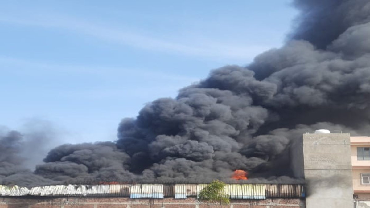 Breaking News : दवा फैक्ट्री में लगी भीषण आग, क्षेत्र में फैला धुआं ही धुआं, मचा हड़कंप