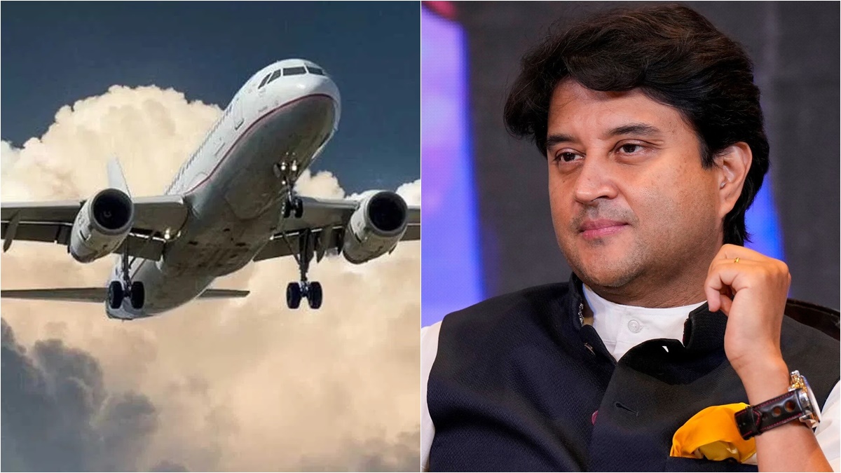 सिंधिया के प्लेन की नहीं हो सकी लैंडिंग: खराब मौसम की वजह से हवा में लगाता रहा चक्कर, दिल्ली लौटा विमान
