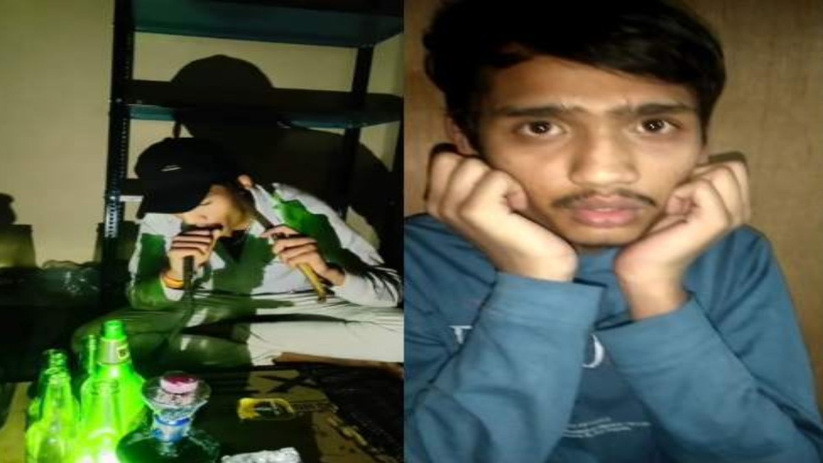 हथियार के साथ शेर जैसा दहाड़ने वाला युवक पुलिस के सामने बना भीगी बिल्ली, कान पकड़कर मांगी माफी, VIDEO