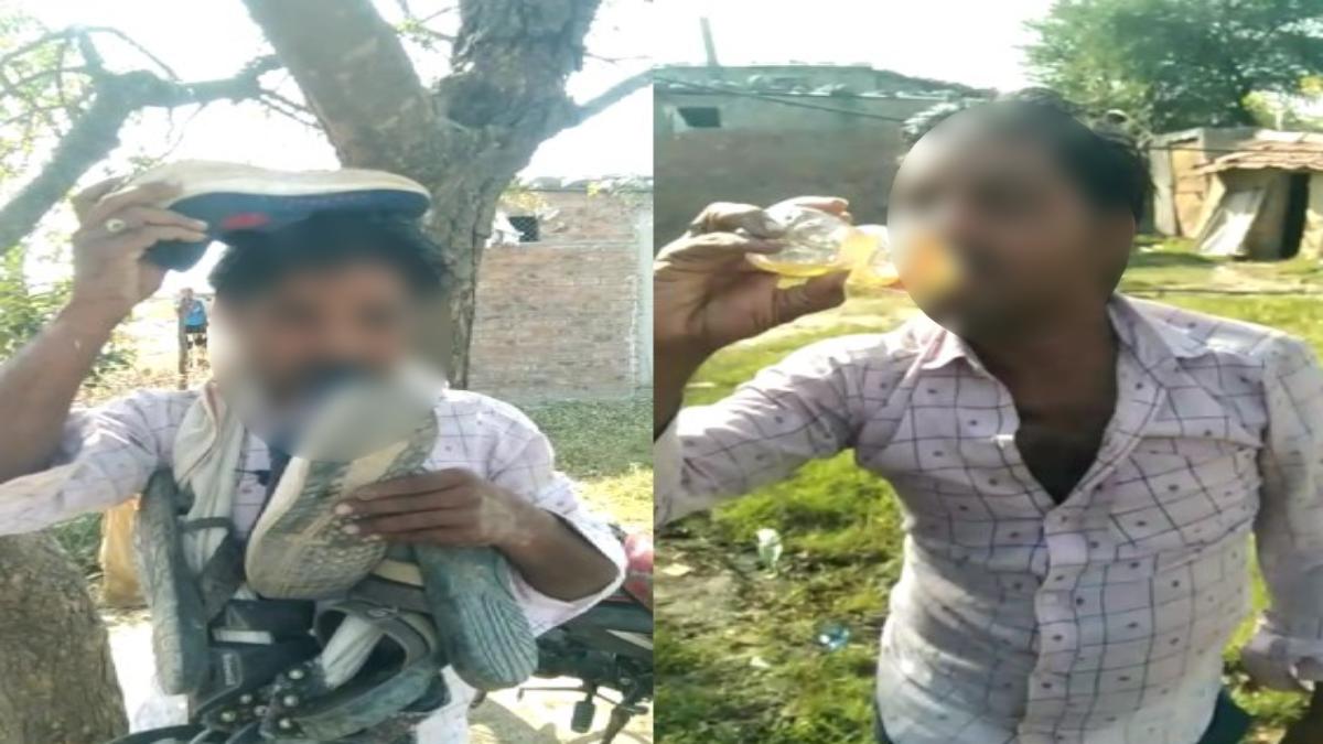 पहले पहनाई जूते-चप्पल की माला, फिर पिलाया पेशाब: परिजनों ने युवक और महिला को राजस्थान से पकड़ा, ये है पूरा माजरा