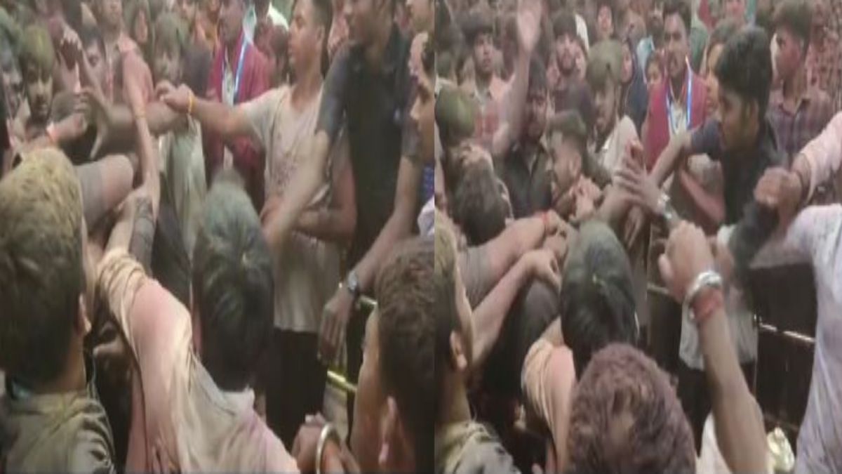 महाकाल मंदिर में मारपीट: आरती के दौरान सुरक्षाकर्मी और श्रद्धालु भिड़े, Video Viral