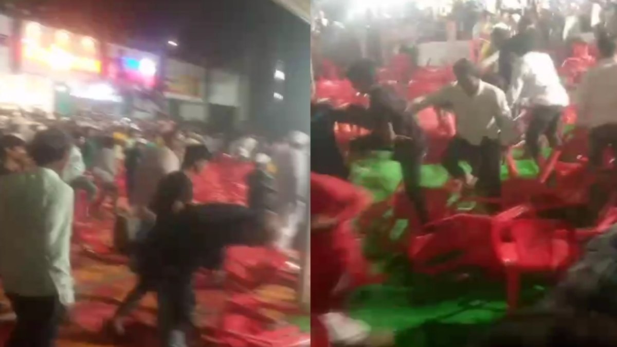 मुशायरा कार्यक्रम में बवाल: आपसी विवाद में जमकर चली कुर्सियां, Video Viral