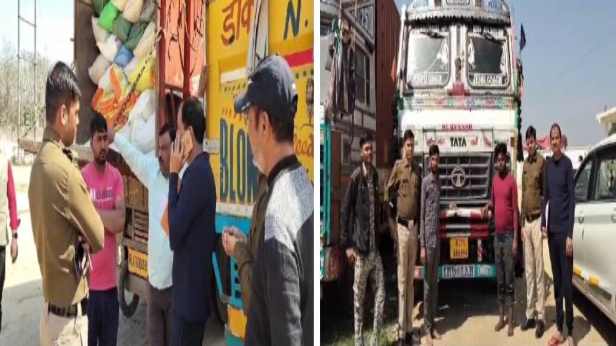 मुफ्त का चावल दुकानों पर बेच रहे उपभोक्ता: पुलिस ने पकड़ा पीडीएस चावल से भरा ट्रक, लाखों का माल जब्त