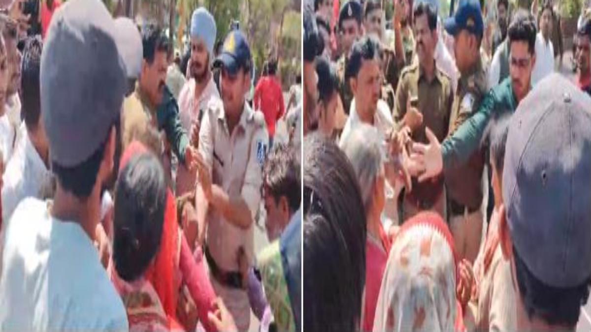 चौकीदार की संदिग्ध परिस्थिति में मौत: नाराज परिजनों ने किया चक्काजाम, पुलिसकर्मियों से हुई हाथापाई