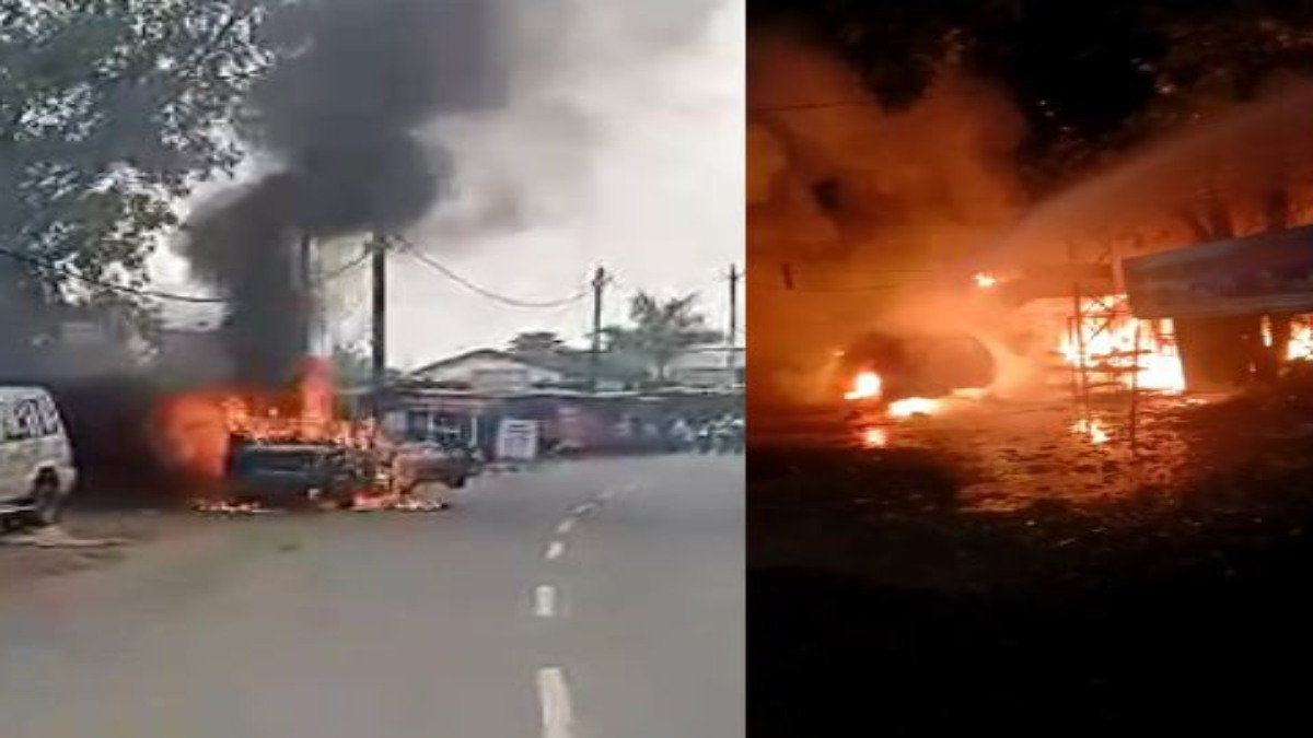 MP Fire News: स्क्रैप मार्केट में भड़की आग, दो दुकान और 3 कार जलकर राख, इधर चलती वैन बनी आग का गोला