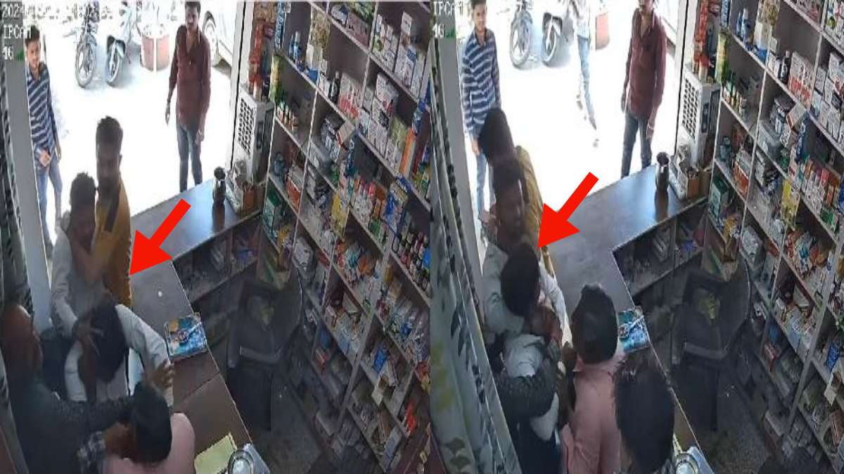 MP CRIME: मेडिकल स्टोर संचालक के साथ बदमाशों ने की मारपीट, घटना CCTV कैद
