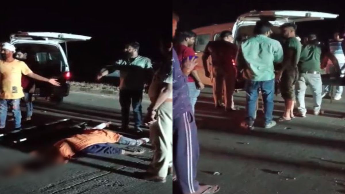 दर्दनाक हादसे में एक की मौत, दूसरा घायल: अज्ञात वाहन ने बाइक को मारी टक्कर, एक घंटे तक शव वाहन का इंतजार करती रही पुलिस, रहवासियों ने किया विरोध