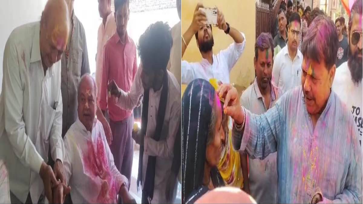 चुनावी माहौल के बीच होली के रंग में डूबे नेता: विधासनभा अध्यक्ष नरेंद्र तोमर ने दी बधाई, ऊर्जा मंत्री ने आदिवासी समुदाय के साथ खेली HOLI