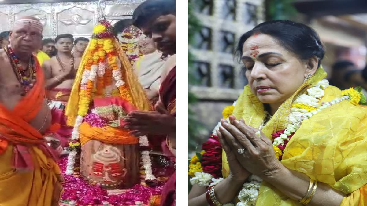 बाबा महाकाल के दरबार पहुंची हेमा मालिनी: नंदी हाल बैठकर की शिव साधना, विक्रम उत्सव में शिव-दुर्गा नृत्य की देंगी प्रस्तुति