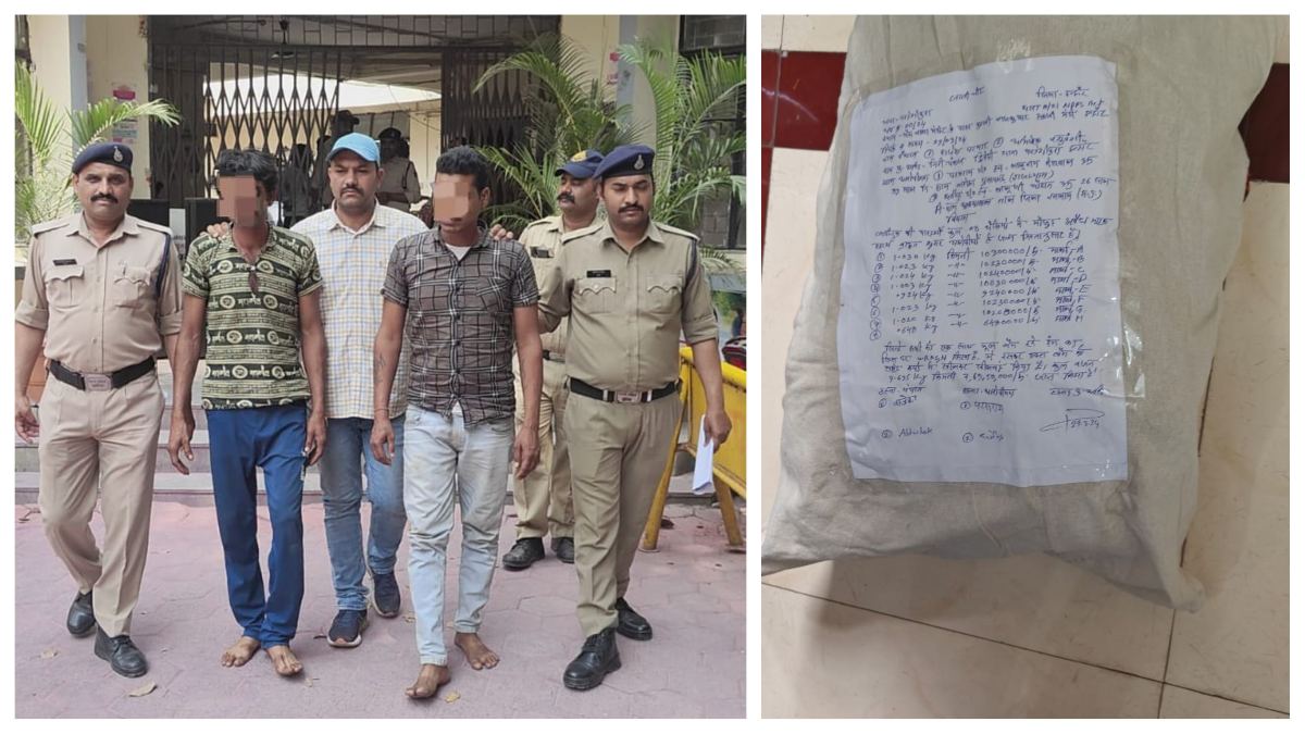 ब्राउन शुगर की तस्करी करते ससुर दामाद गिरफ्तार, 7 करोड़ का मादक पदार्थ जब्त, पूछताछ में जुटी पुलिस