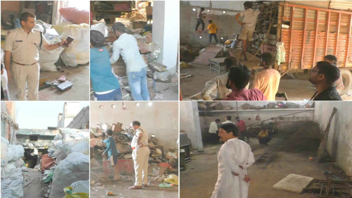 CG में सालो बाद कबाड़ियों के ठिकाने पर पुलिस की दबिश, भारी मात्रा में संदिग्ध कबाड़ जब्त, यहां सुई से लेकर जहाज तक का हो जाता है सौदा