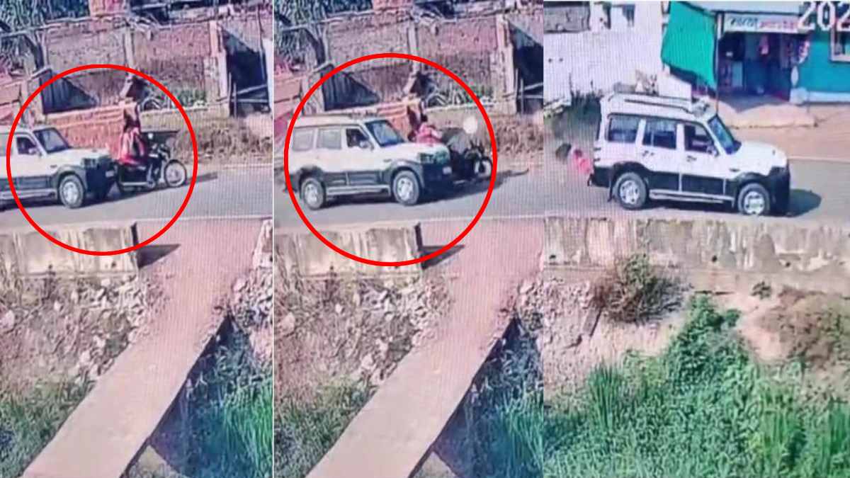 CG में मौत बनकर दौड़ी पुलिस वाहन ! नशे में धुत वाहन चालक ने बाइक सवार दंपत्ति को रौंदा, पति-पत्नी गंभीर, देखें हादसे का Video …