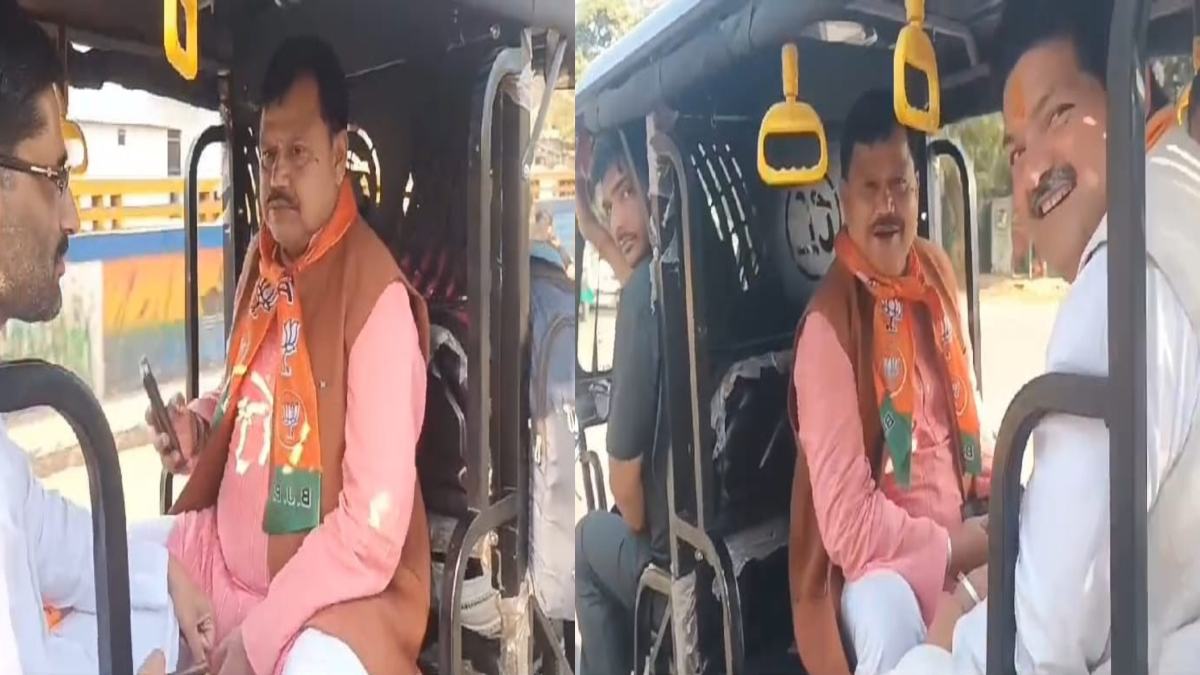 लोकसभा चुनाव 2024: सियासी मौसम में ऊर्जा मंत्री का अलग अंदाज, बैठक के बाद ई रिक्शा में बैठकर बंगले पहुंचे