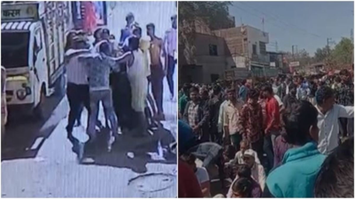 मामूली विवाद में मर्डर: धारदार हथियार से वार कर युवक की हत्या, वारदात CCTV में कैद, लोगों ने किया चक्काजाम