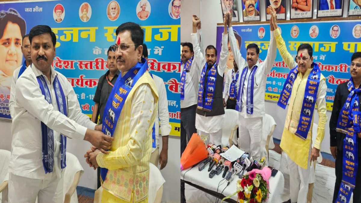 बड़ी खबर: बसपा में शामिल हुए नारायण त्रिपाठी; सतना से चुनाव लड़ने पर दिया बड़ा बयान, पूर्व MLA बोले- विंध्य जनता पार्टी का नहीं होगा विलय