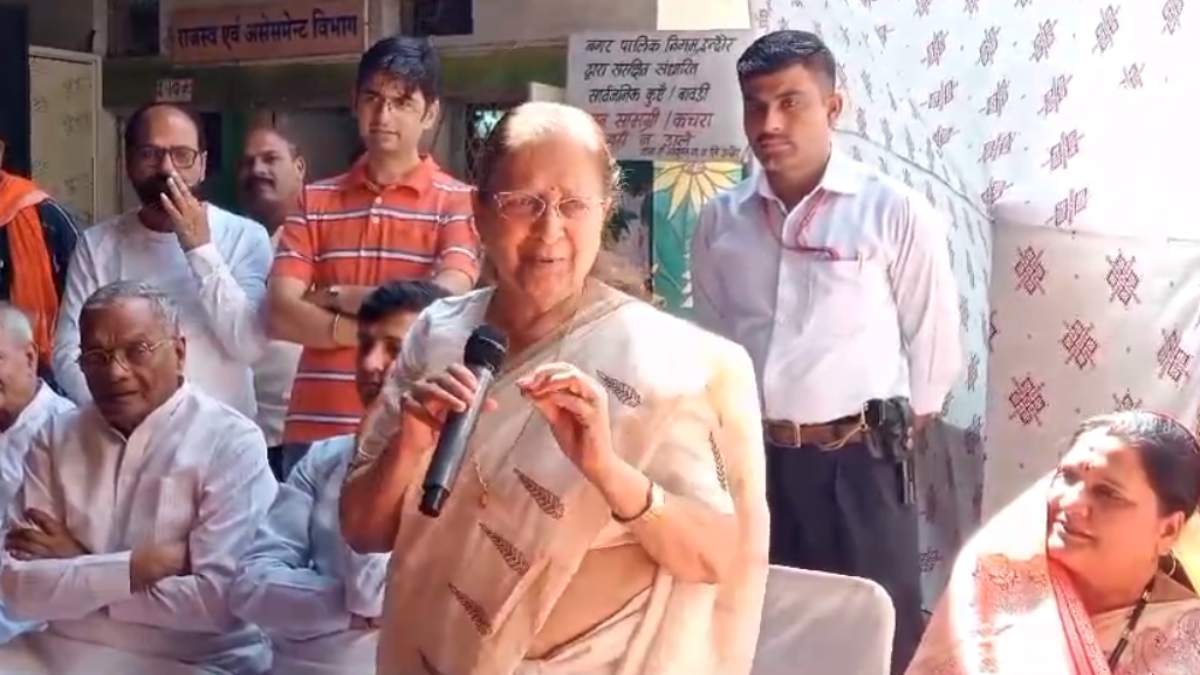 लोकसभा चुनाव लड़ने पर सुमित्रा महाजन का बड़ा बयान, इंदौर से प्रत्याशी बनाए जाने पर कही ये बात