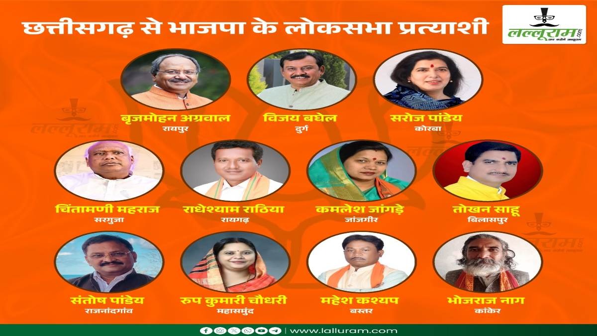 Lok Sabha Election 2024 : CG में बीजेपी की चुनावी पिच तैयार, 9 सांसदों का कटा पत्ता, मंत्री, पूर्व विधायक, सरपंच और किसान को बनाया उम्मीदवार, जानिए सबकी प्रोफाइल