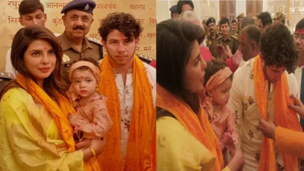 बेटी मालती और पति संग Priyanka Chopra पहुंची अयोध्या, किए रामलला के दर्शन…
