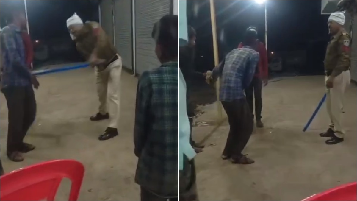 पुलिस की क्रूरता: वो चिल्लाते रहे, गिड़गिड़ाते रहे लेकिन पुलिसकर्मी पीटता रहा, चोरी के आरोपियों की हाथ बांधकर पिटाई का खौफनाक Video