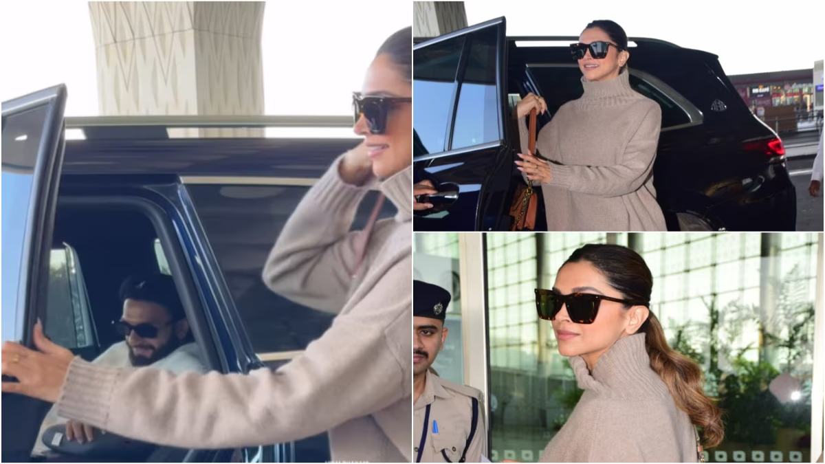 एयरपोर्ट पर स्पॉट हुई Deepika Padukone, चेहरे पर साफ दिख रहा है प्रेगनेंसी ग्लो …