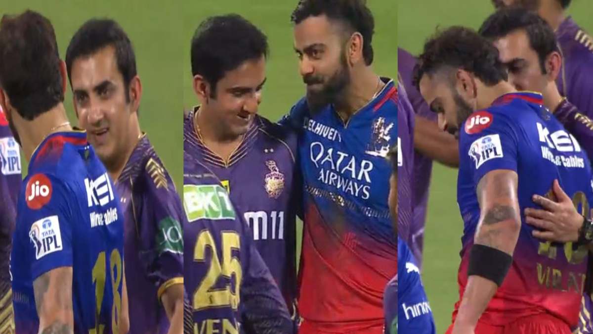 ‘तेरी मेरी दुश्मनी… दोस्ती में बदल गई’: कभी Kohli और  Gambhir का हुआ करता था 36 का आकड़ा, VIDEO में देखें कैसे दोनों ने गले मिलकर मिटाए गिले-सिकवे