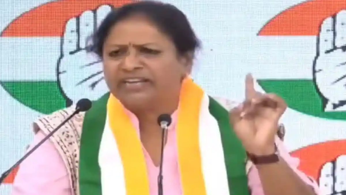 MLC पद से इस्तीफा देने के बाद कांग्रेस में शामिल हुईं BJP की तेजस्विनी गौड़ा, कहा- भाजपा को संविधान और लोकतांत्रिक मूल्यों पर विश्वास नहीं