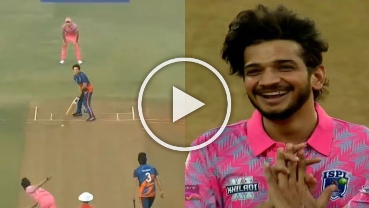 ISPL में Munawar Faruqui ने किया कमाल, Sachin Tendulkar को आउट कर भेजा पवेलियन, स्टेडियम में पसरा सन्नाटा, देखें वायरल Video