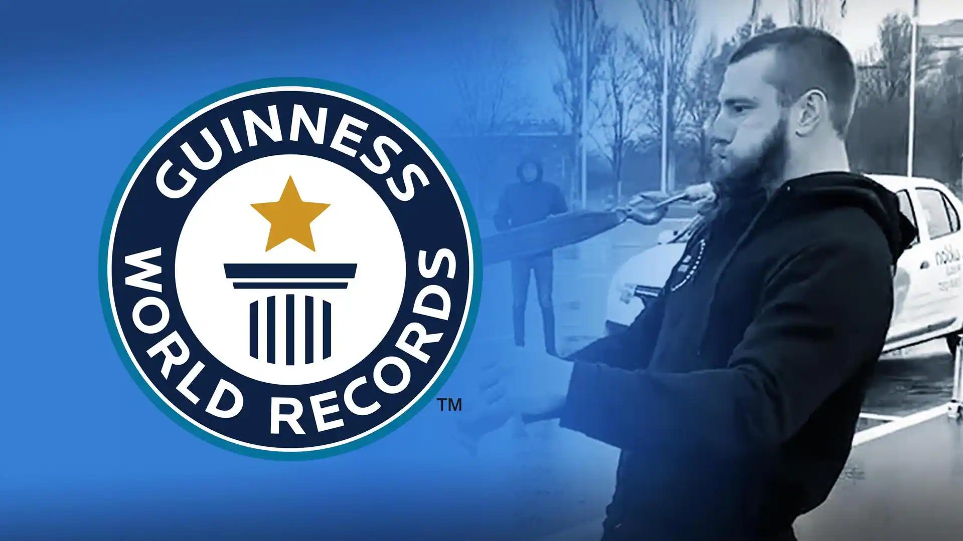 Guinness World Record: इस शख्स ने दाढ़ी, दांत और गर्दन से तोड़े तीन वर्ल्ड रिकॉर्ड, कारनामा देखकर दंग रह गए लोग