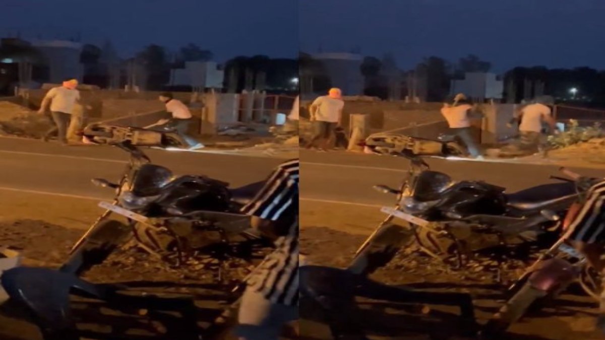 बीजेपी नेता के साथ की मारपीट: नकाबपोश बदमाशों ने लाठियों से की पिटाई, Video Viral