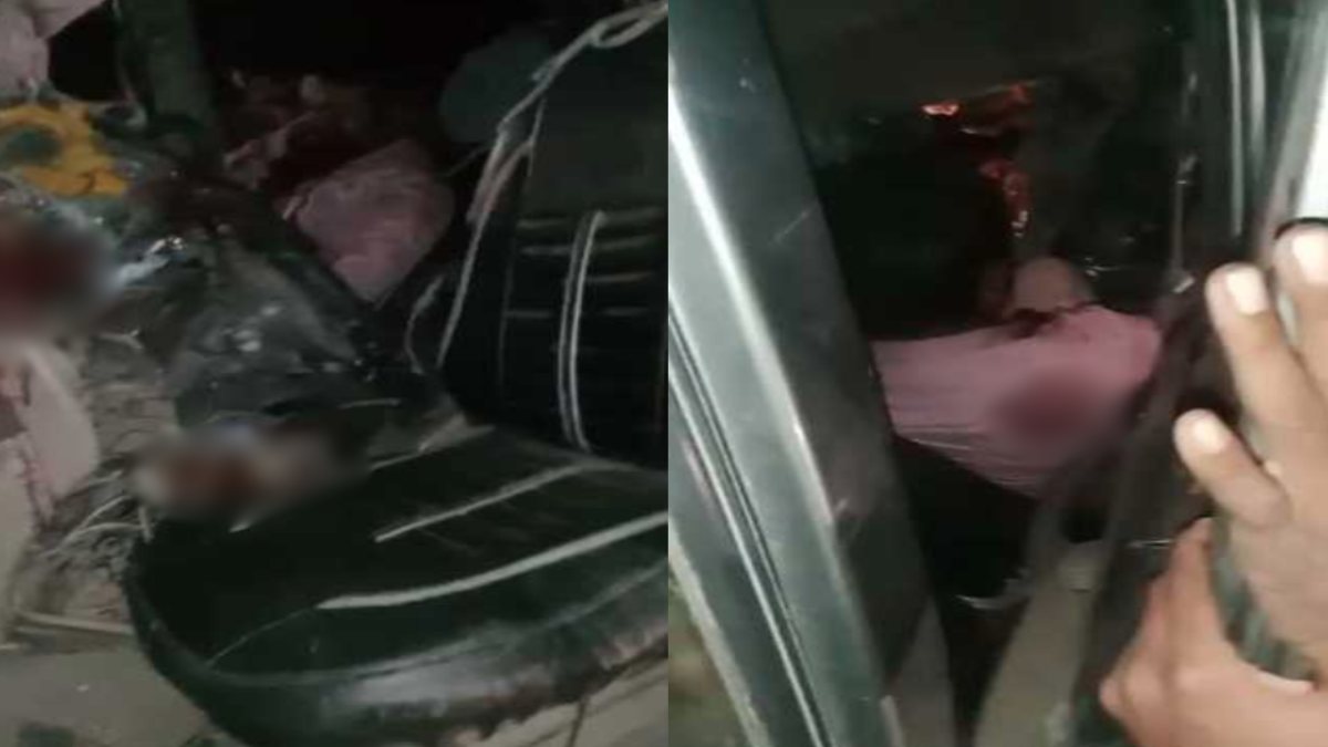 भीषण सड़क हादसा: पेड़ से टकराई बोलेरो, 9 घायल, ड्राइवर की हालत गंभीर, शादी से लौट रहा था परिवार