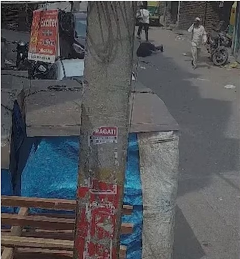 राजधानी में बीच सड़क पर मारी गोलीः पीछे से आकर सिर में मारी गोली फिर आराम से चलते बना, CCTV में कैद हुई घटना