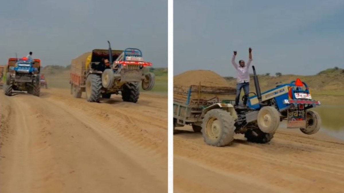 MP में बेखौफ रेत माफिया: खतरनाक स्टंट का वीडियो वायरल, जिम्मेदारों के संरक्षण हाे रहा खनन और परिवहन